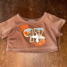 Build-A-Bear Brown Surf 97, Swim, Beach, Summer, Top for Boy Teddy, Clothes
