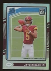 2024 Donruss Optic #248 Jayden Daniels Commanders Silver Prizm Rated Rookie RC