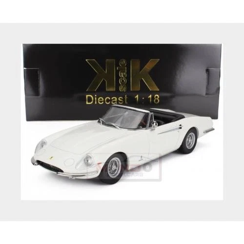 1:18 KK SCALE Ferrari 365 California Spyder White 1966 KKDC180054 MMC - Image 2 of 2