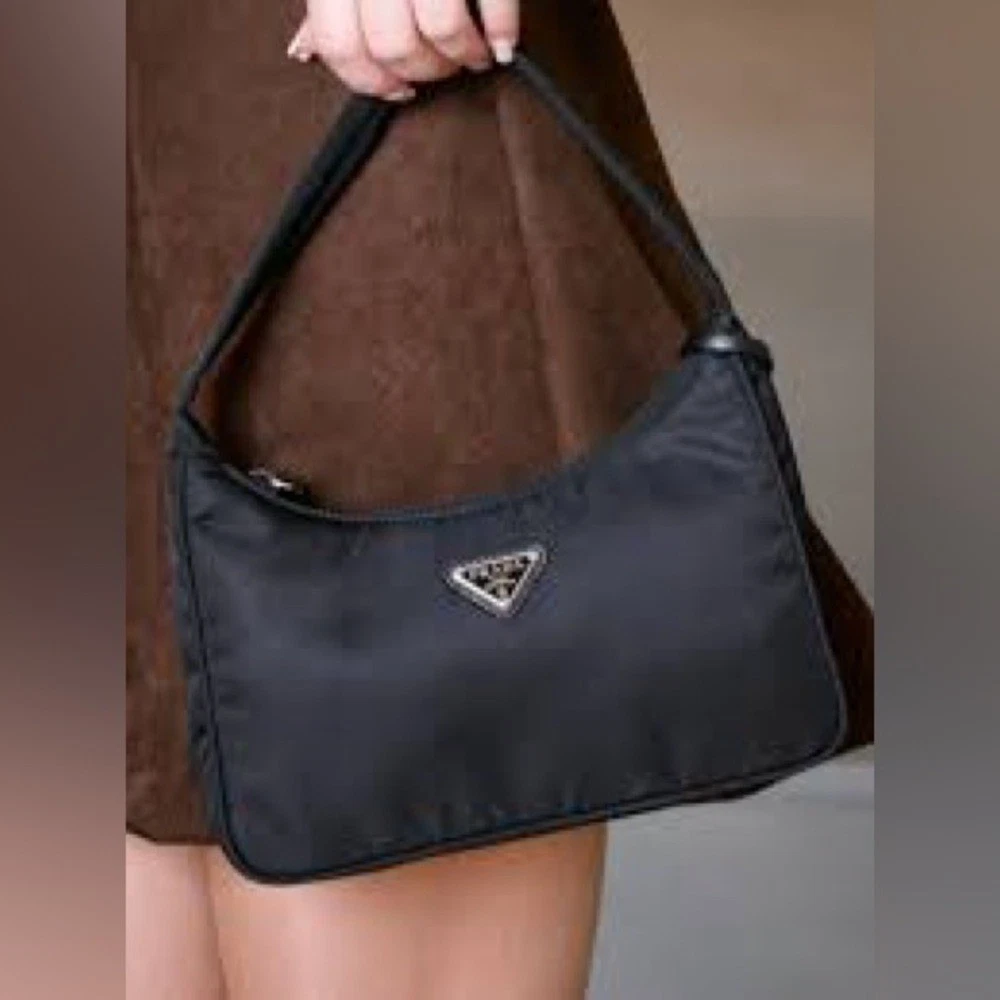 PRADA Tessuto Shoulder Bag Black Bags & Handbags for Women for