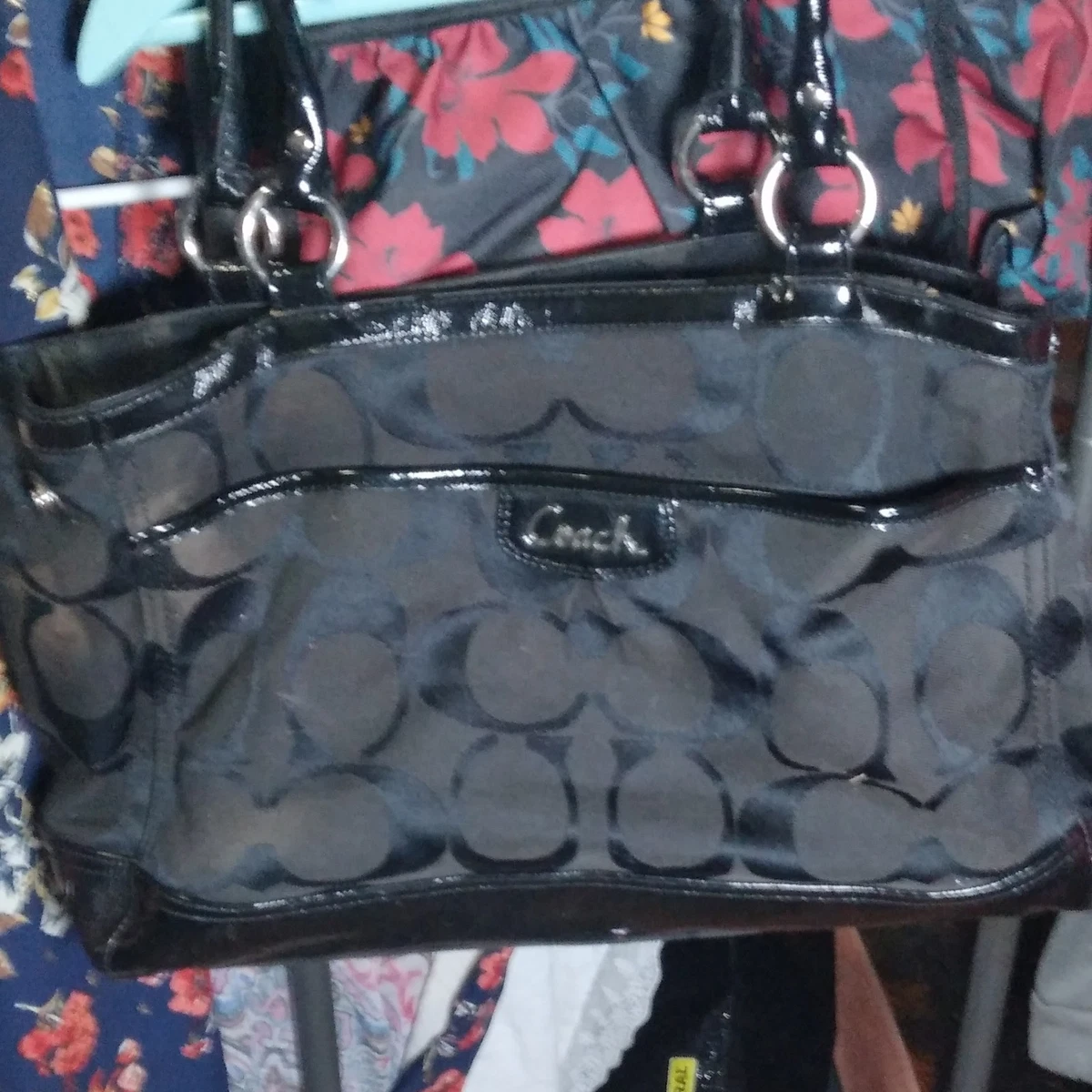 Coach Black Patent Bags & Handbags for Women for sale | eBay
