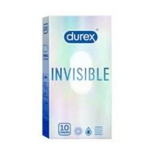 10 X Durex Invisible Condoms Ultra Thin Condom, 10s