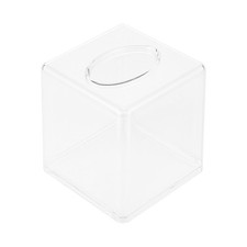 Transparent Acrylic Tissue Box Reusable Storage Holder for Home and Car