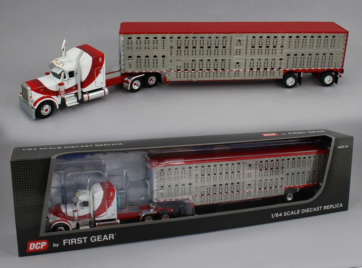 White 1:64 Scale Trailer Contemporary Manufacture Diecast Farm
