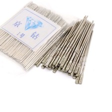 Diamond Coated Tipped Drill Bits Dia 1mm - 2.2mm for Jewelry Glass Jade Tile