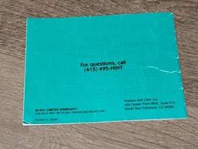 Adventure Island II Instruction Manual Only Nintendo Nes Authentic