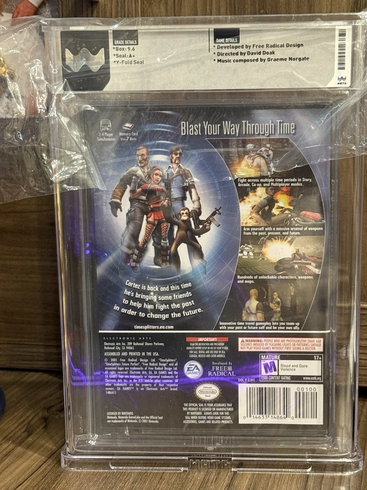 TimeSplitters: Future Perfect (Nintendo GameCube) - WATA graded slab 9.6 A+ - Image 3 of 3