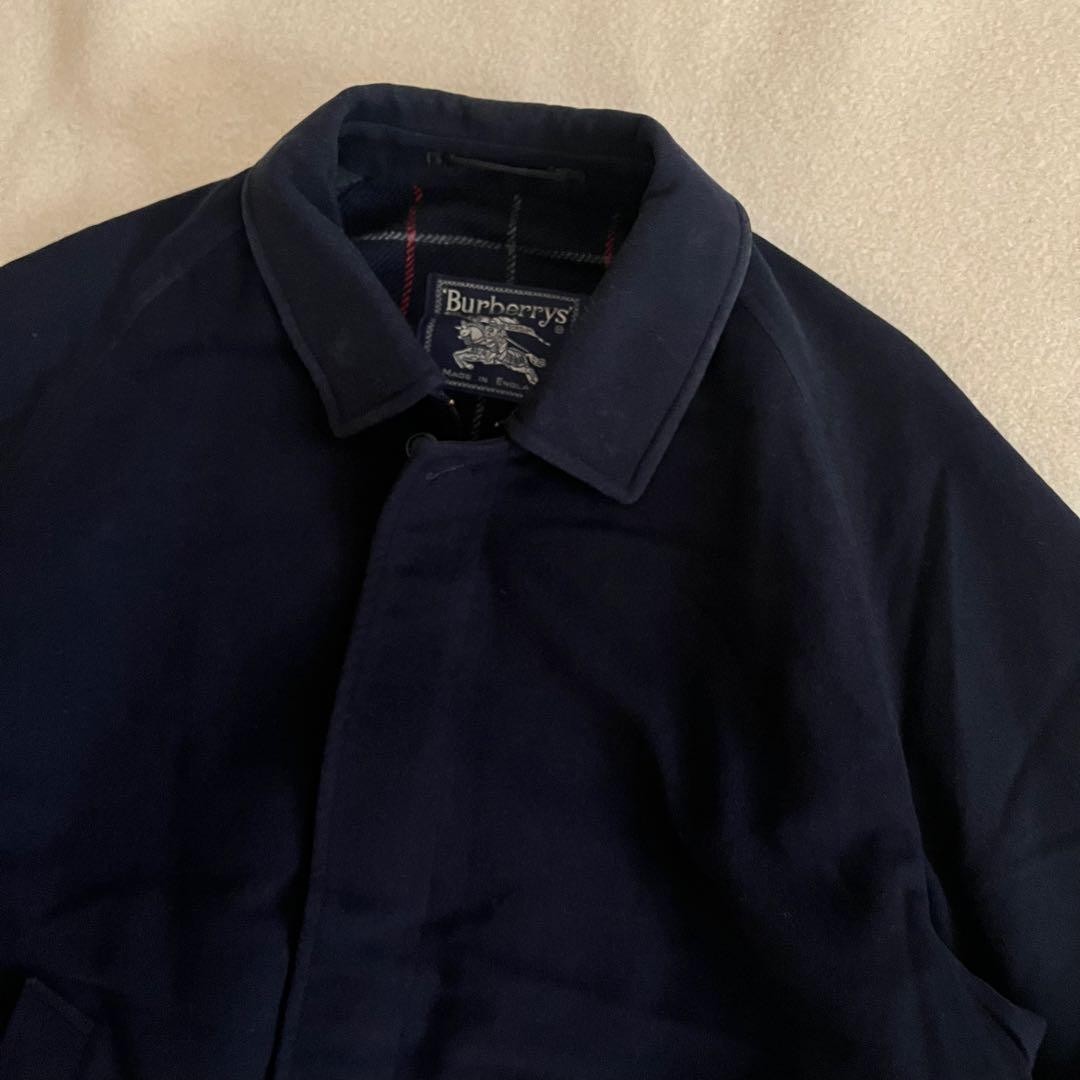 90s Burberry Made in England Wool Jacket in Navy thumbnail 3