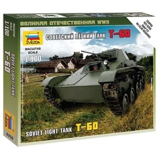 Zvezda #6258 1/100 Soviet Light Tank T-60