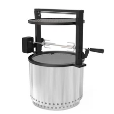 only fire Santa-Maria Style Rotisserie Rotating System for Solo Stove Bonfire...