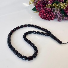 Cherry Baltic Amber Color Misbaha, For Dhikr and Daily Prayer