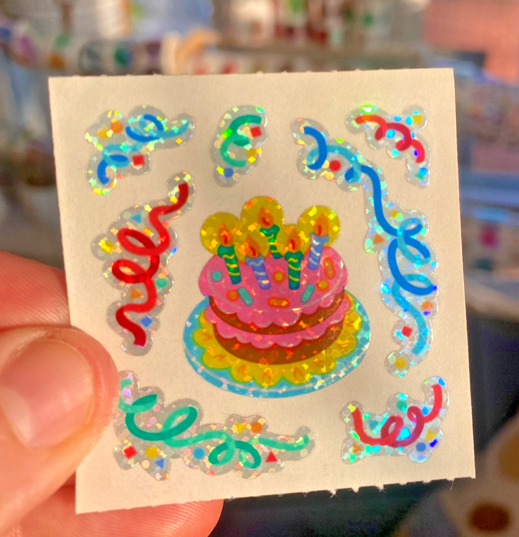 Vintage Sandylion Sticker Mods: Sparkle,Prismatic, Glow in the