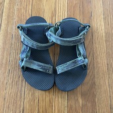 Kids Teva Universal Sandals Size 1 Green Tye Dye