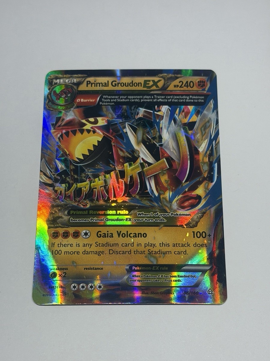 primal pokemon cards Mega Primal Groudon Pokemon Card Holographic Credit Card Skin main image 1