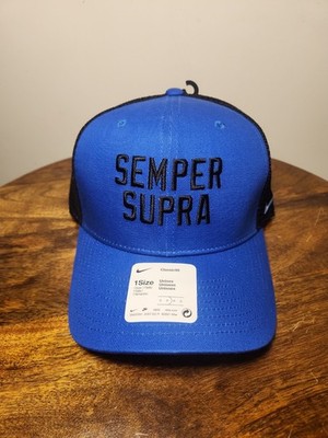 Air Force Falcons Semper Supra Blue Black Snapback Hat One Size