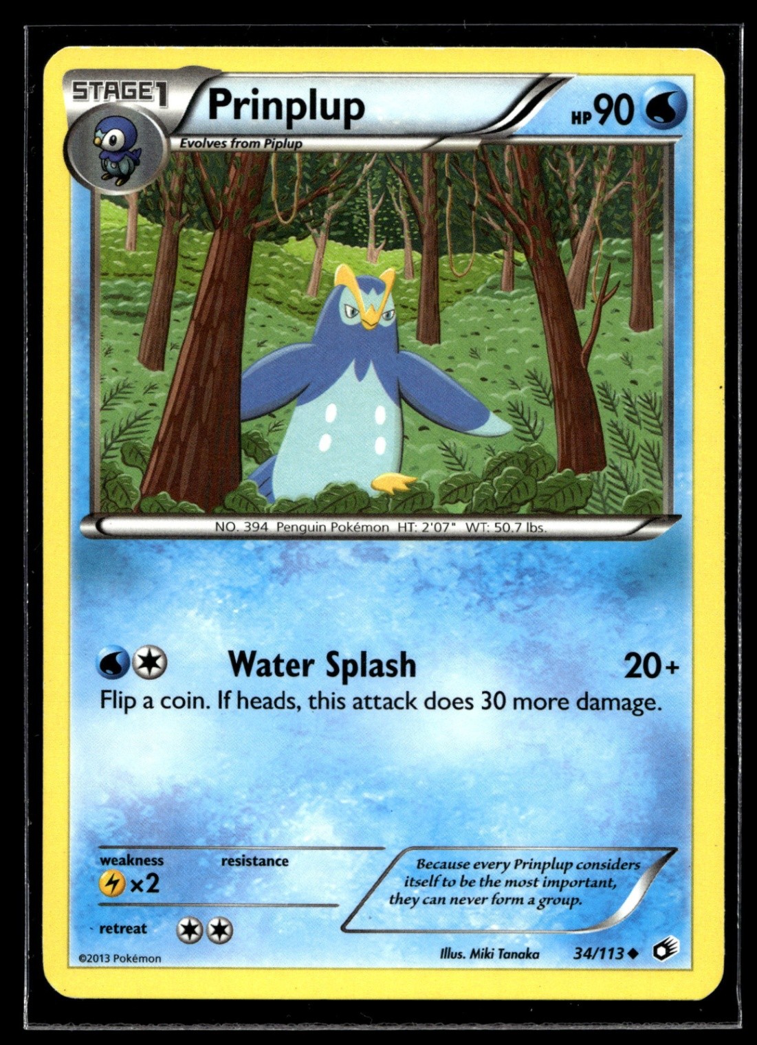 Prinplup Uncommon Legendary Treasures 34/113 NM