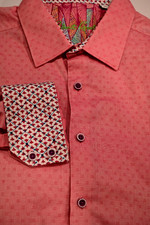 ROBERT GRAHAM FLIP CUFF COLORFUL COTTON SHIRT XL  2-166 