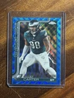 2025 Topps Chrome Football Blue Wave Refractor Jalen Carter #250