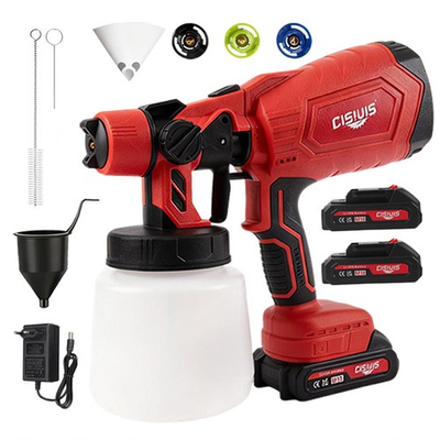 #ad With 2 Batteries High Pressure Cordless Paint Sprayer Electric HVLP Spray Gun US $22.49