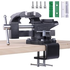 Bench Vise, 6 Jaw Width, Table Vise For Workbench,2-in-1 Multi-Purpose Heavy ...