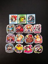 Cute Funny Animals Vinyl Stickers Kawaii Positive Quotes Laptop Tumbler Decals