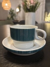 Tassen mit Untertassen Rosenthal Thomas Vintage selten Stapelporzellan TC 100 