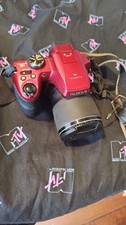 Fujifilm FinePix S8350 Red Digital Camera 16M 1080P Full HD 42x Zoom Excellent 