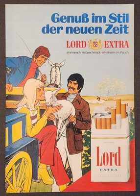 21. Lord Extra Cigarettes Advertisement Advertising 1973