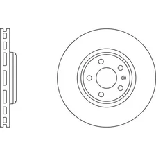 Apec Blue Brake Disc - Front SDK6517 Fits Audi A4 & A5 & Q5 - OE Specification