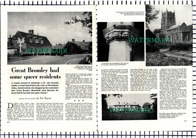 (7523) Great Bromley Essex Black Boy Inn Spread Eagle - 1966 Article 