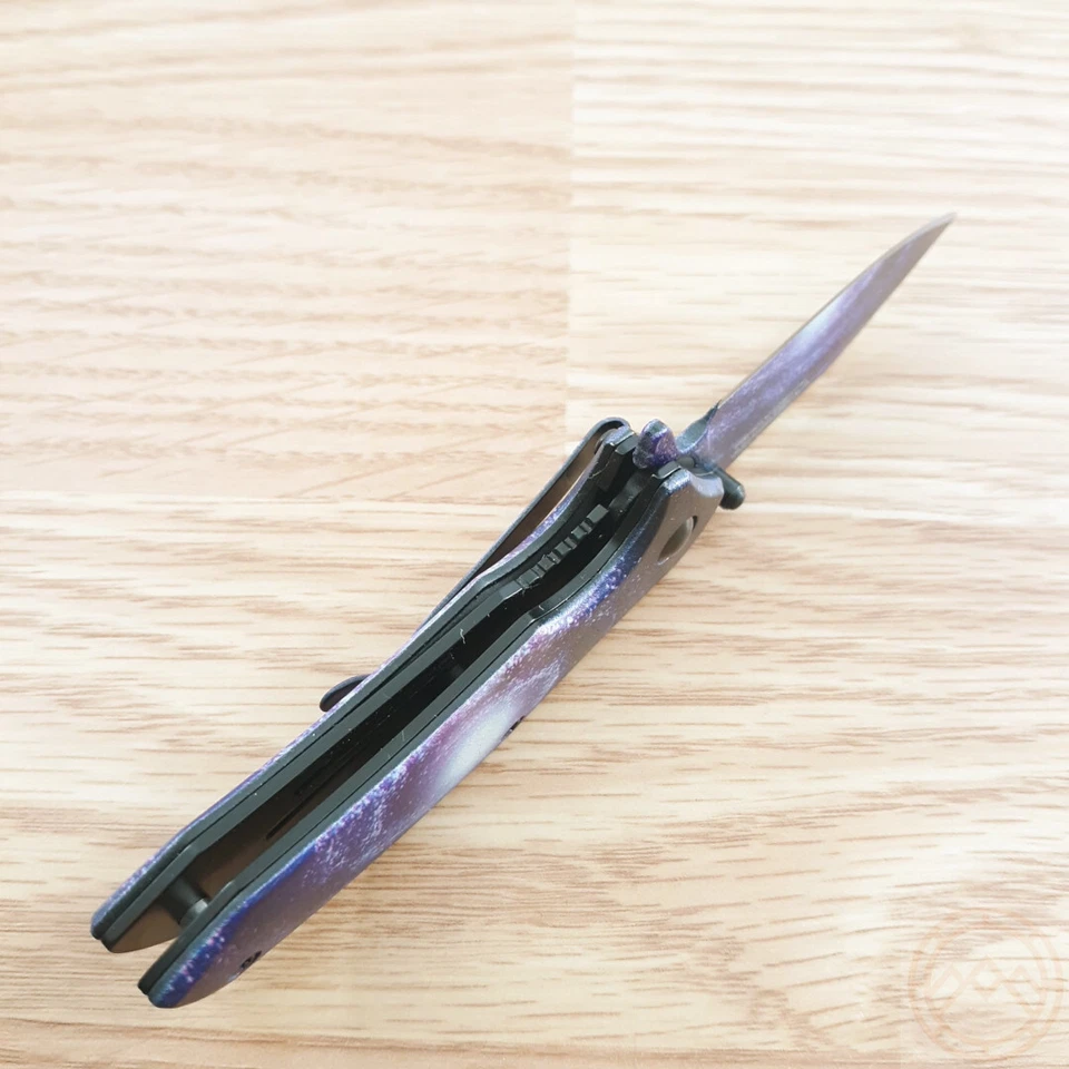 Faca dobrável Rough Ryder Galaxy 2,25" 420 lâmina de gota de aço cabo de alumínio - Imagem 2 de 4