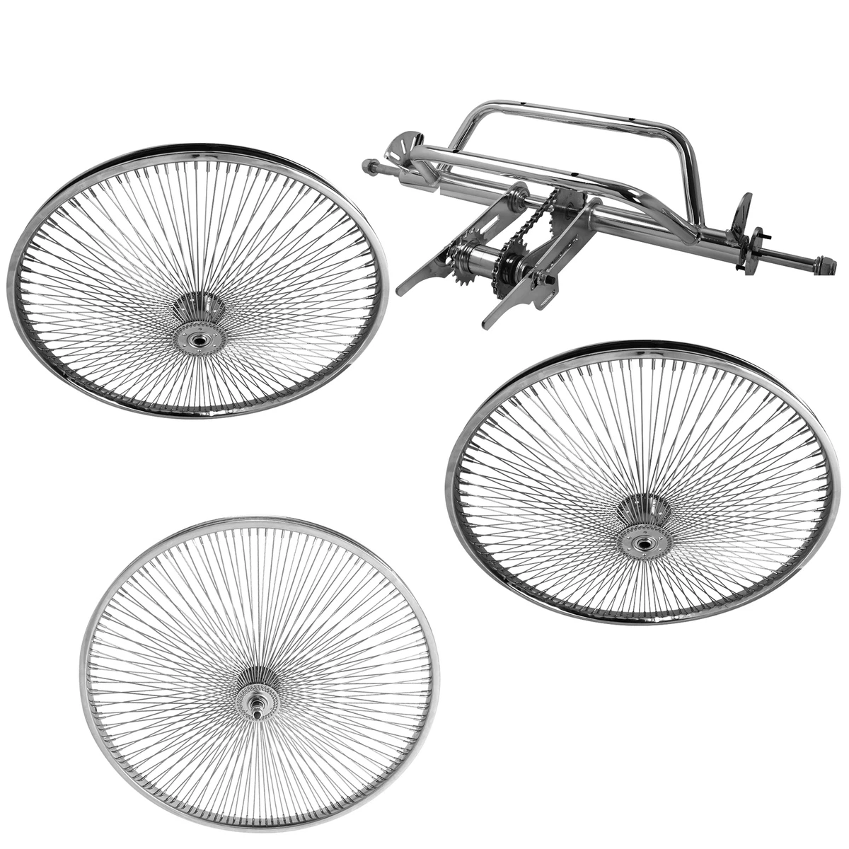 Kit Conversion Vélo En Trike OG – Chrome, 26 Pouces, Complet, 24 Dents