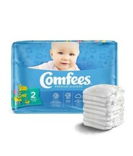 Comfees Baby Diapers Size 2,42Count Tab Closure Disposable Wetness Protection .