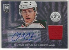 2013-14 Totally Certified Rookie Autograph Jerseys #153 Charlie Coyle /250 Wild