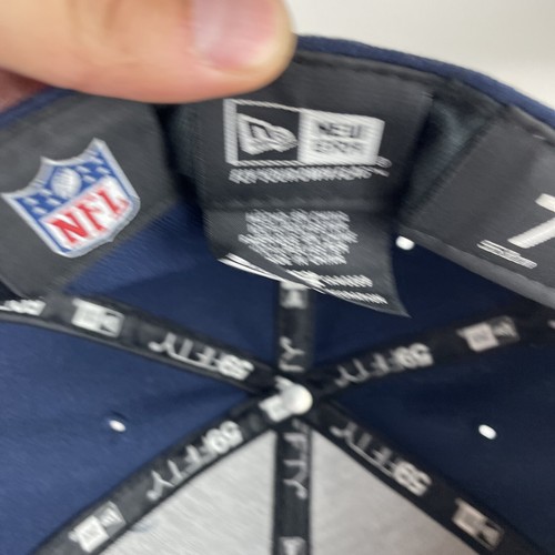 NWT NFL St. Louis Rams New Era 59FIFTY Fitted Navy Baseball Hat Size 7 - 第 8/8 張圖片