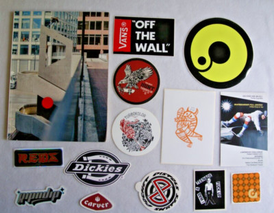 Kostenloses Magazin & Skateboard AUFKLEBER SET Set Rip N Dip Pocket Pistolen Volcom Vans