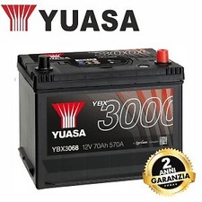 BATTERIA YUASA 12V 70AH NISSAN X-TRAIL TERRANO FORESTER  LEXUS GS RENAULT KOLEOS