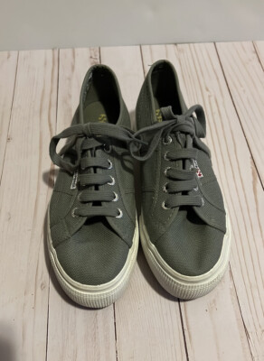 SUPERGA Gray Chunky Platform Sneakers Size US 7