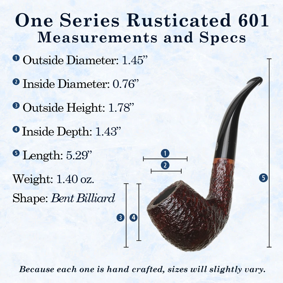 NUEVO Savinelli One Starter Kit Rústico 601 Pipa de Tabaco + Accesorios Foto 3 de 4