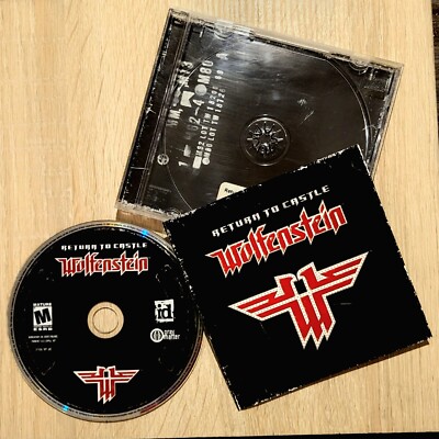 Return To Castle Wolfenstein PC CD-ROM 2001 W/Key Code Manual And Reference  Card
