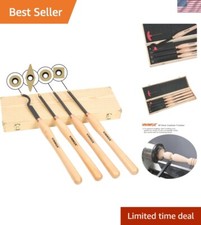 20" 4-Piece Carbide Wood Lathe Turning Tool Set for Effortless Crafting