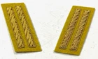 CIVIL WAR CS COFEDERATE 1ST LIEUTENANT FROCK COAT COLLAR INSIGNIA-CAVALRY