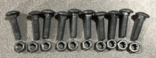 (LOT OF 10) 5/16-18 x 1-1/4" Carriage Bolts and Nuts Hot Dip Galvanized