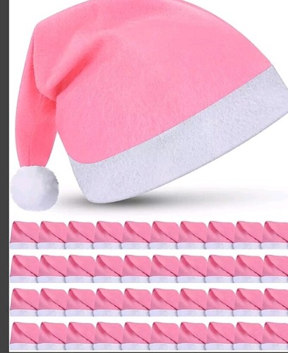 Rosa Weihnachtsmützen 50 Stück Neu Weihnachten Party