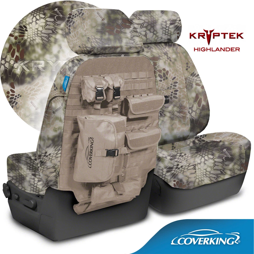 Fundas de asiento tácticas balísticas Coverking Kryptek Cordura para Jeep Grand Cherokee Foto 2 de 4