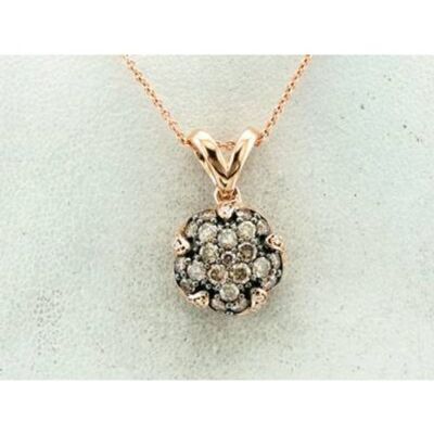 LeVian 14K Rose Gold Chocolate Diamond G-H SI1 cts Pendant