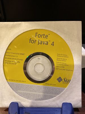 Brand New Forte for Java 4 CD. Solaris, Linux, Windows, etc Much More