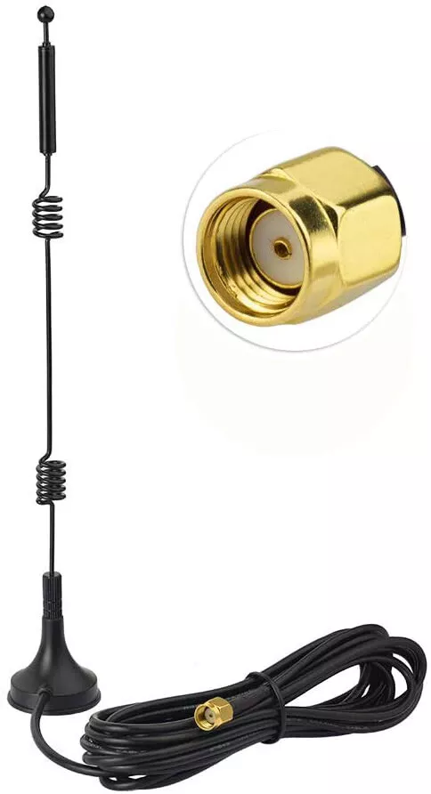 Wi-Fi Antenna 2.4G/5.8G Antenna 12dBi Magnetic Foot Wi-Fi Antenna with  RP-SMA Ex