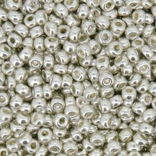 Miyuki Round Seed Beads Size 11/0 50 Gram Bulk Pack Galvanized Silver