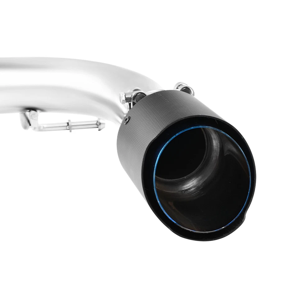 Silenciador de escape traseiro eixo carbono cromado preto para BMW F30 F32 335i 435i 2012-16 - Imagem 3 de 4